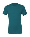 Heren T-shirt Bella Triblend Crew Neck 3413 Teal Triblend